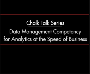 Data Management Competency for Analytics at the Speed of Business