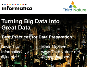 Turning Big Data into Great Data: Best Practices for Data Preparation | Webinar